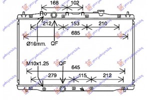 Ψυγειο Νερου 2.2 i-DTEC Πετρελαιο ΜΗΧΑΝΙΚΟ/ΑΥΤΟΜΑΤΟ (425x750x26) (KOYO) Honda CR-V 15-17 - 341206320