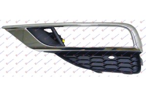 Διχτυ Προφυλακτηρα Εμπρος Με Χρωμιο (ΜΕ Τρυπα ΠΡΟΒΟΛΕΑ) Αριστερα Honda CR-V 15-17 - 341204802