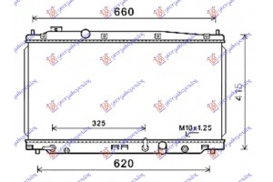 Ψυγειο 1,3 I Hybrid (35x68x16) Αυτομ (KOYO) Honda Jazz 15-18 - 342106300