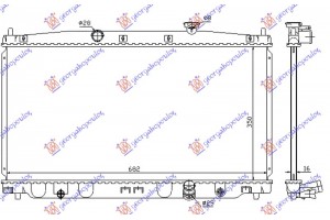 Ψυγειο Νερου 1.5i16V Hybrid Μηχανικο (350x680x16) Honda CR-Z 11-16 - 343006300