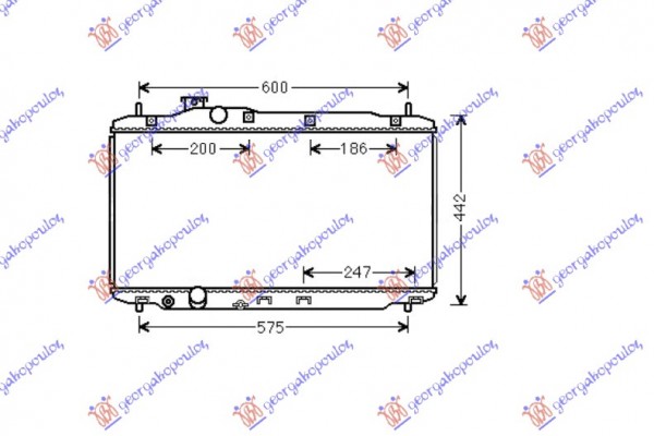 Ψυγειο 1,8i-16ViVTEC (37,5x67x1,6) MHX. Honda Civic H/B-L/B 12-16 - 345006310