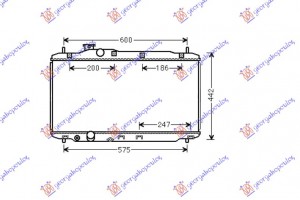 Ψυγειο 1.8i-16ViVTEC (37.5x67x1.6) MHX. (KOYO) Honda Civic H/B-L/B 12-16 - 345006315