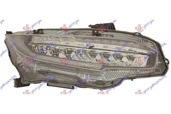 Φανος Εμπρος Full Led (Ε) (DEPO) Δεξια Honda Civic Sedan 16-22 - 345105131