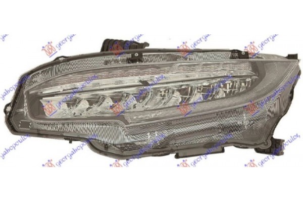 Φανος Εμπρος Full Led (Ε) (TYC) Αριστερα Honda Civic Sedan 16-22 - 345105137