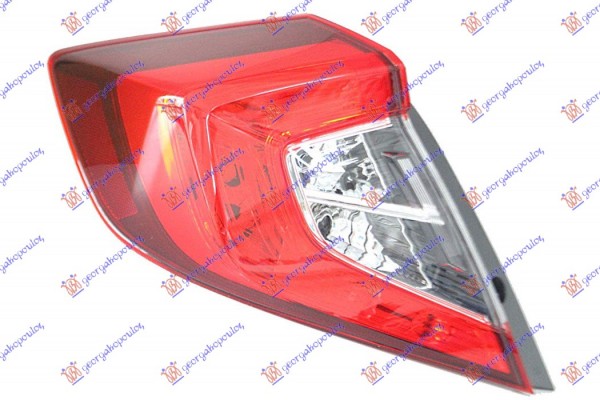 Φανος Πισω Εξω (Ε) Αριστερα Honda Civic Sedan 16-22 - 345105812