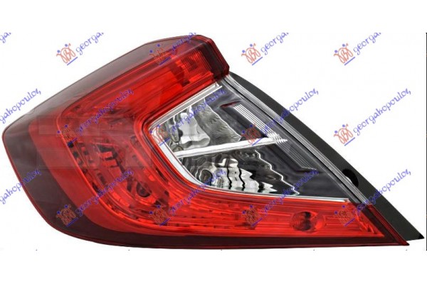 Φανος Πισω Εξω (Ε) Αριστερα Honda Civic H/B 16-22 - 345205812