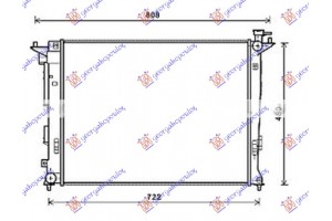 Ψυγειο Νερου 1.6-2.0 Βενζινη Μηχανικο (630x470x16) (ΤΣΕΧΙΑΣ) Kia Sportage 10-14 - 424106300
