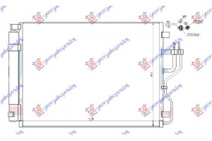 Ψυγειο A/C Για ΌΛΑ Πετρελαιο (535x380x16) (ΚΟΡΕΑΣ) Hyundai iX35/TUCSON 10-15 - 365006430