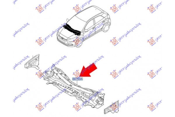 Τροπετο Υαλοκαθαριστηρων (Γ) Hyundai i20 (H/B) 14-18 - 366101030