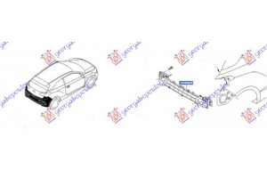 Τραβερσα Προφυλακτηρα Πισω Hyundai i20 (H/B) 14-18 - 366103850