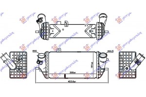 Ψυγειο Intercooler 1.4-1.6 Crdi Πετρελαιο (300x161x85) Kia Rio Η/Β 17-20 - 423206210
