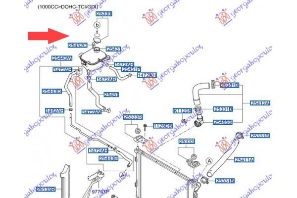 Δοχειο Νερου Ψυγειου (ΠΕΤΡΕΛΑΙΟ) (Γ) Hyundai i20 (H/B) 14-18 - 366108505