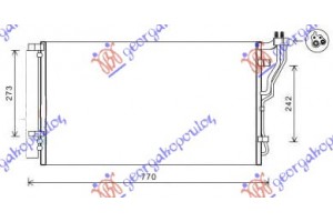 Ψυγειο A/C 2.0i-2.4i 16V(71.5x38.2x1.2) Hyundai Sonata 11-15 - 367106400