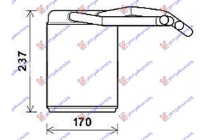 Ψυγειο Καλοριφερ (BR) (190x162x26) Hyundai Terracan 04-08 - 367806500