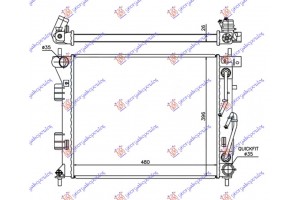 Ψυγειο Νερου 1.6 Crdi Αυτοματο Πετρελαιο (480x395x26) Kia Ceed 5D 13-15 - 430206330
