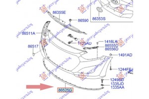 ΣΠΟΪΛΕΡ Προφυλακτηρα Εμπρος (Γ) Hyundai i30 5D 14-17 - 368206370