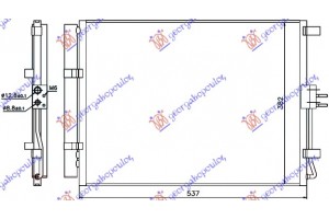 Ψυγειο A/C 1.4-1.6 Crdi Πετρελαιο (500x385x12) Hyundai i30 5D 12-14 - 368006410