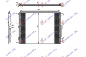 Ψυγειο A/C 1.6 T-GDI Βενζινη (48,5x38,3x1,2) Hyundai i30 5D 12-14 - 368006420