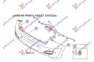 Προφυλακτηρας Πισω (ΜΕ PDS) (Γ) Hyundai i30 3D 13-17 - 368103620