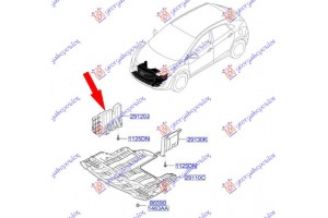 Ποδια Μηχανης Πλαστικη Δεξια Hyundai i30 5D 14-17 - 368200841