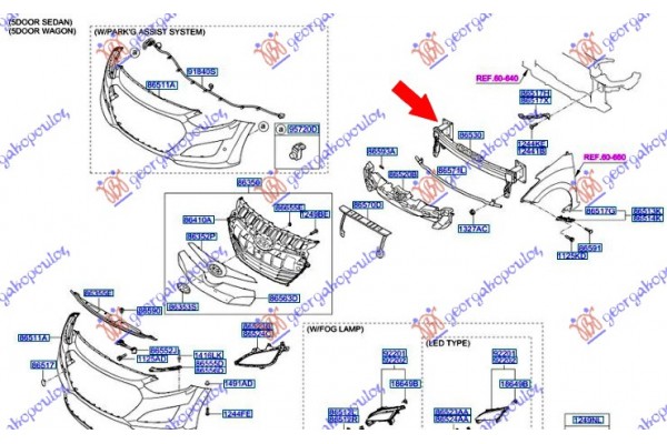 Τραβερσα ΠΡΟΦΥΛ. Εμπρος (Γ) Hyundai i30 5D 14-17 - 368203840