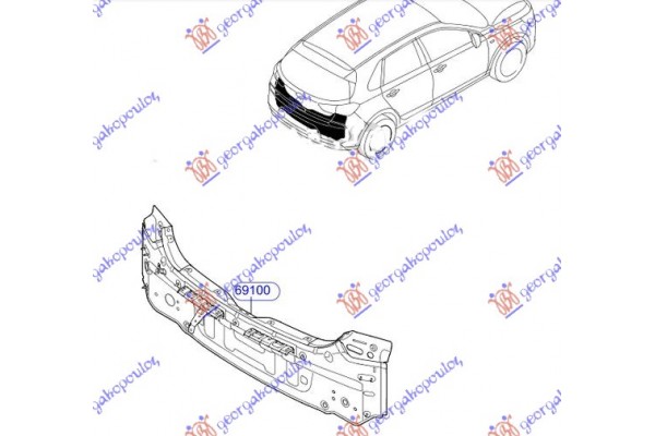 Ποδια Πισω (Η/Β) (Γ) Hyundai i30 HATCHBACK/TOURER 17-20 - 368302070