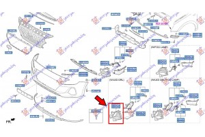Διχτυ ΠΡΟΦΥΛ. Εμπρος Ακραιο (ΜΕ Φως Ημερας LED) (Γ) Δεξια Hyundai i30 HATCHBACK/TOURER 17-20 - 368304803