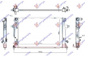 Ψυγειο Νερου 1.6 Mpi Βενζινη Αυτοματο (610x400x16) (KOYO) Hyundai i30 Fastback 17-20 - 368406305