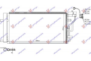Ψυγειο A/C 1.0/1.4 T-GDI Βενζινη 1.6 Crdi Πετρελαιο Hyundai i30 HATCHBACK/TOURER 17-20 - 368306400