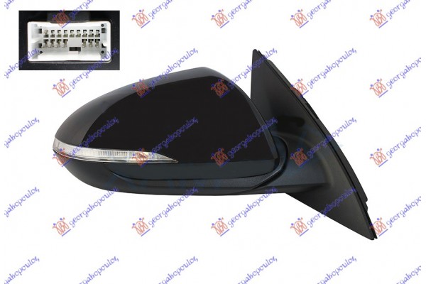 Καθρεφτης ΗΛΕΚΤ. ΘΕΡΜΑΙΝ. ΗΛ. ΑΝΑΚΛ. ΒΑΦΟΜ. (ΜΕ ΦΛΑΣ) (8 PIN) (Α ΠΟΙΟΤΗΤΑ) (CONVEX GLASS) Δεξια Hyundai i30 Fastback 17-20 - 368407581