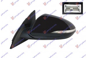 Καθρεφτης ΗΛΕΚΤ. ΘΕΡΜΑΙΝ. ΗΛ. ΑΝΑΚΛ. ΒΑΦΟΜ. (ΜΕ ΦΛΑΣ) (8 PIN) (Α ΠΟΙΟΤΗΤΑ) (ASPHERICAL GLASS) Αριστερα Hyundai i30 HATCHBACK/TOURER 17-20 - 368307582