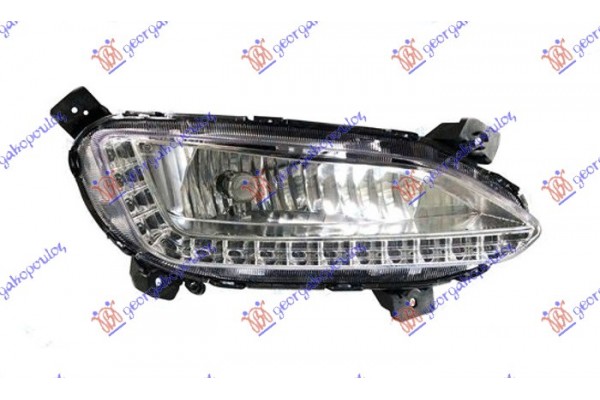 Προβολεας Ομιχλης (H8/LED) Δεξια Hyundai Santa Fe 12-16 - 369105111