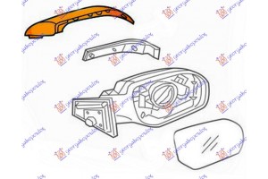Καπακι Καθρεφτη Αριστερα Hyundai Santa Fe 12-16 - 369107702