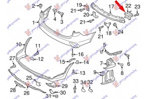 Βαση ΠΡΟΦΥΛ. Πισω ΜΕΤΑΛ. Δεξια Hyundai Santa Fe 16-18 - 369204301