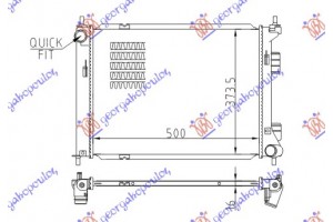 Ψυγειο ΒΕΝΖ. +/- Αc MΗΧ. (50x37,3) Kia Venga 10- - 428006300