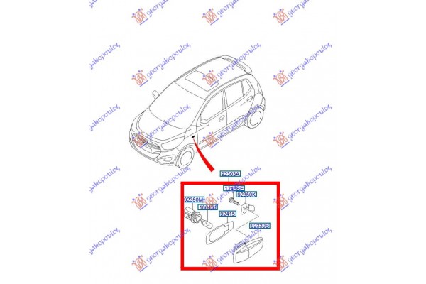 Φλας Φτερου (Γ) Δεξια Hyundai i10 13-16 - 371105501