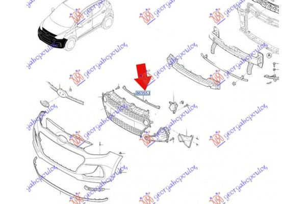 Τραβερσα ΠΡΟΦΥΛ. ΕΜΠ. Ανω (Γ) Hyundai i10 16-19 - 371203835