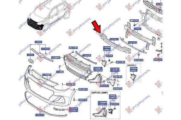 Αντιθορυβικο ΠΡΟΦΥΛ. Εμπρος (Γ) Hyundai i10 16-19 - 371204900