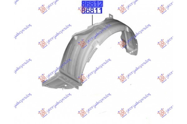 Θολος Εμπρος Πλαστικος (Γ) Δεξια Hyundai i10 19-23 - 371300821