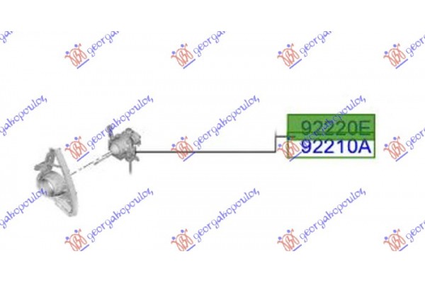 Προβολεας Ομιχλης (Γ) Αριστερα Hyundai i10 19-23 - 371305112