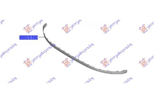 Σποιλερ Προφυλακτηρα Εμπρος (Γ) Hyundai i10 19-23 - 371306370