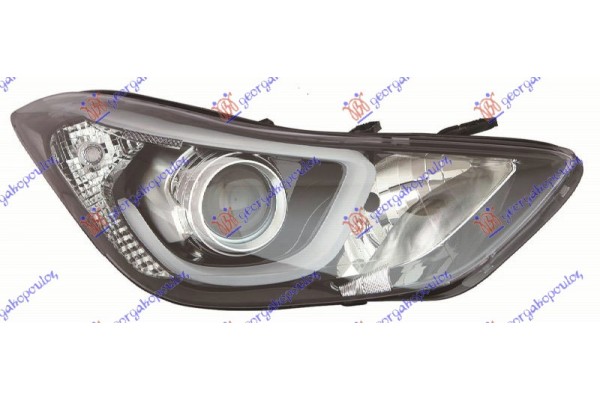 Φανος Εμπρος Xenon Με Φως Ημερας Led (Ε) (DEPO) Δεξια Hyundai Elantra 13-15 - 372105151