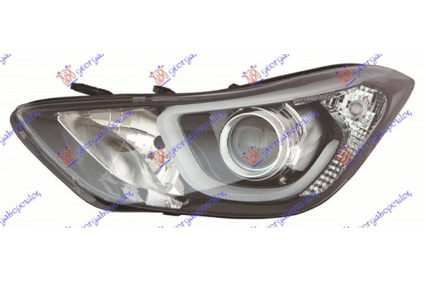 Φανος Εμπρος Xenon Με Φως Ημερας Led (Ε) (DEPO) Αριστερα Hyundai Elantra 13-15 - 372105152