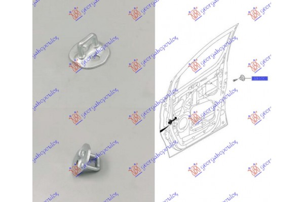 Κλειδαρια Σταθερη Πορτας ΕΜΠΡΟΣ/ΠΙΣΩ (ΔΕ=ΑΡ) (ΓΑΝΤΖΟΣ) Hyundai Santa Fe 16-18 - 369207255