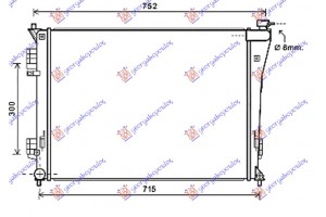 Ψυγειο 1,6-2,0i16V (63,8x48,5x1,4) Hyundai i40 11- - 374006300