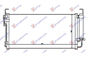 Ψυγειο A/C ΒΕΝΖΙΝΗ-ΠΕΤΡΕΛΑΙΟ (660x355x16) Hyundai Trajet 04-08 - 374906400