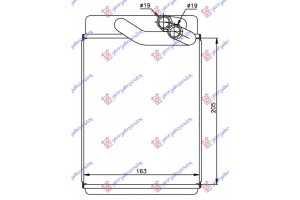 Ψυγειο Καλοριφερ (BR) (205x165x26) Hyundai Trajet 04-08 - 374906500