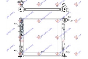 Ψυγειο Νερου 1.6 T-GDI Βενζινη - 1.6-1.7-2.0 Πετρελαιο Μηχανικο (485x467) (ΤΣΕΧΙΑΣ) Kia Sportage 15-18 - 424306330