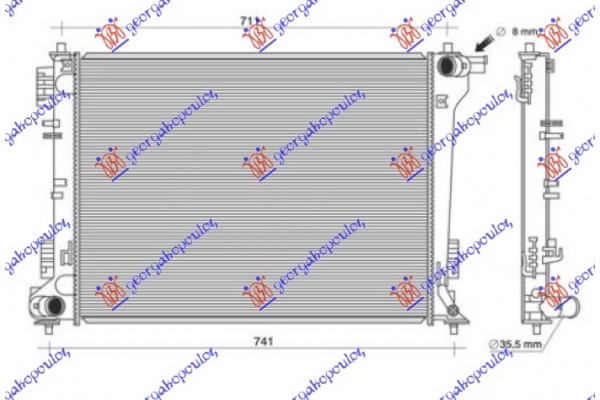 Ψυγειο Νερου 2.0 Cvvt Βενζινη Μηχανικο (640x485) (ΚΟΡΕΑΣ) Kia Sportage 18-22 - 424406360