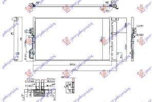 Ψυγειο A/C 1.6 Gdi (99KW) - 2.0 Mpi Βενζινη (655x370x16) (ΤΣΕΧΙΑΣ) Hyundai Tucson 15-18 - 375006410